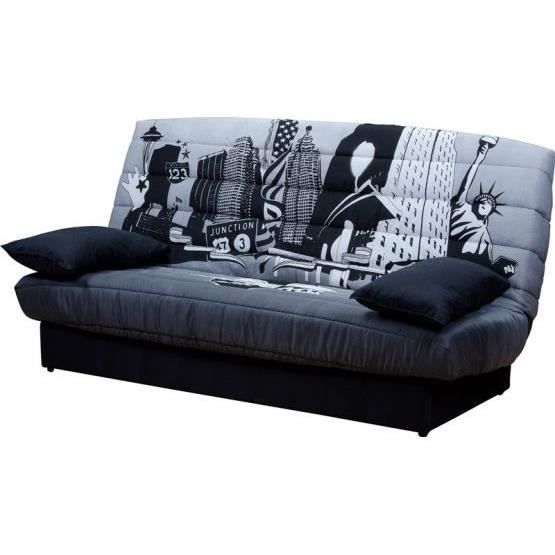 Canape Clic Clac Milan Imprime New York Achat Vente Clic Clac Soldes Cdiscount