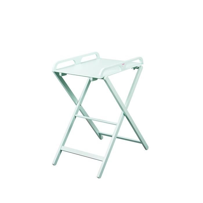 Combelle Table A Langer Jade Pliante Laque Vert Mint Laque Vert