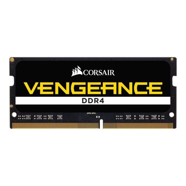Vente Memoire PC Corsair Vengeance DDR4 64 Go: 4 x 16 Go SO DIMM 260 broches 2666 MHz - PC4-21300 CL18 1.2 V mémoire sans tampon non ECC pas cher Vente Memoire PC Corsair Vengeance DDR4 64 Go: 4 x 16 Go SO DIMM 260 broches 2666 MHz - PC4-21300 CL18 1.2 V mémoire sans tampon non ECC pas cher