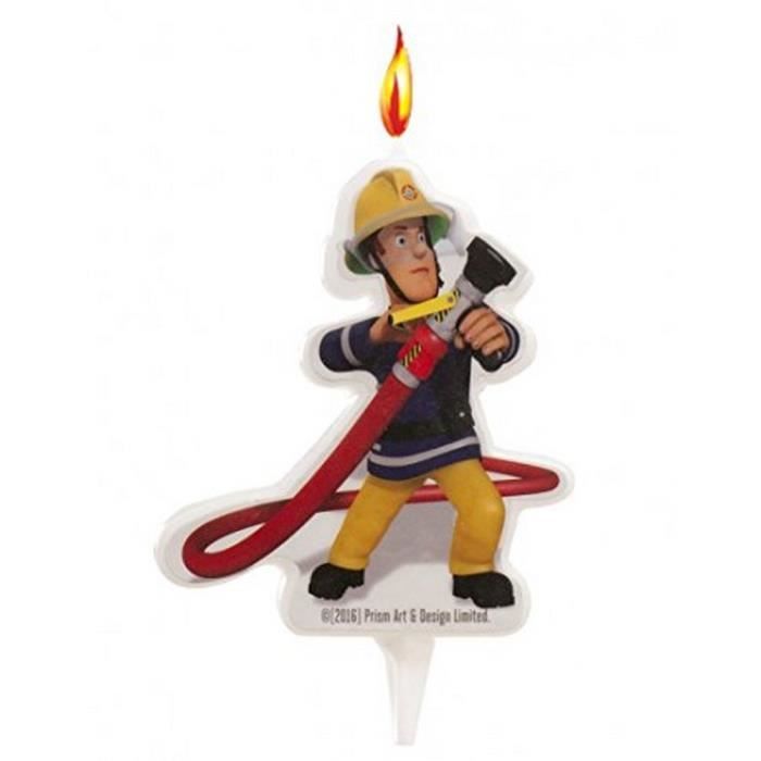 Bougie Anniversaire Sam Le Pompier Achat Vente Bougie Anniversaire Cdiscount