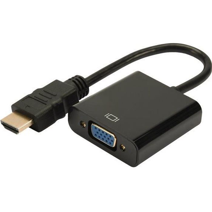 Adaptateur HDMI mâle / VGA femelle - Cultura - Connectique - Hub