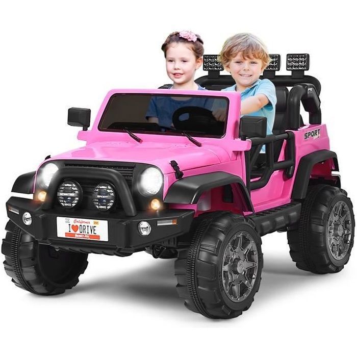 4x4 12V 2- Places Rose - Voiture Électrique Pour Enfants - Cdiscount Jeux -  Jouets