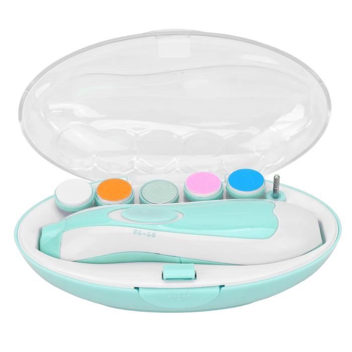 Coupe-ongles électrique 12-en-1 Pour Bébé – Kit Complet Avec Ciseaux, Pince – Rose Neuf