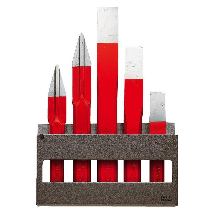 Facom Jeu de 5 burins bédanes standard métal - 263265JS5 - vue 3