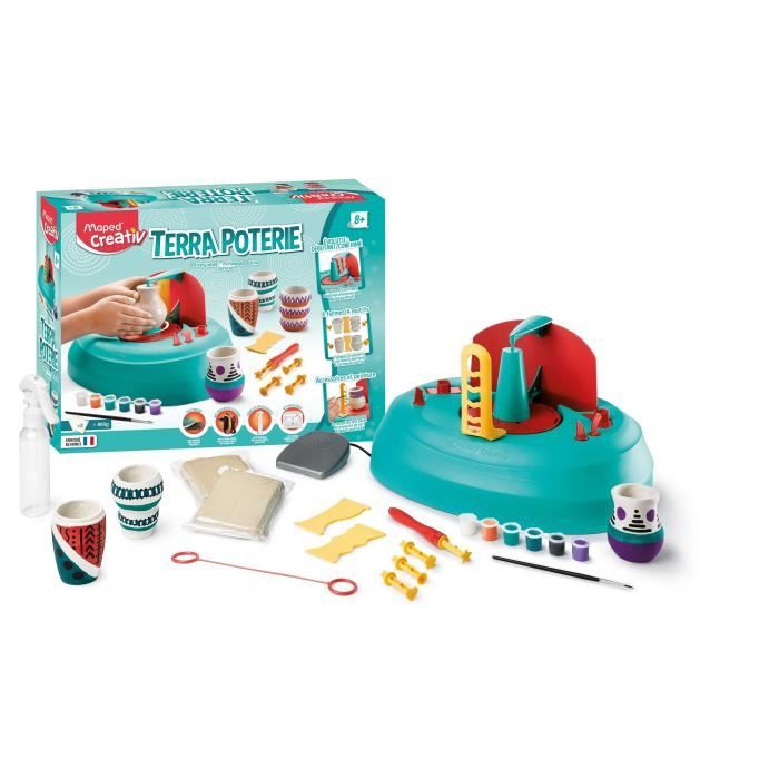 Joustra Terra Poterie Realise De Veritables Poteries Avec Transformateur Achat Vente Jeu De Poterie Cdiscount