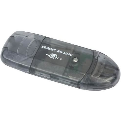 Gembird Lecteur de cartes mémoire - FD2-SD-1 - USB 2.0 Noir - vue 2