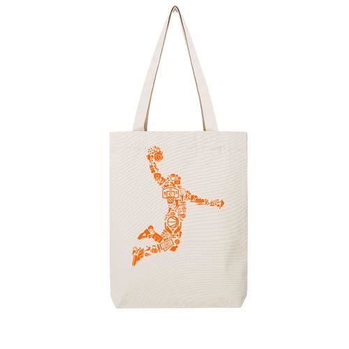 Tote bag Tissus Beige LMK BASKETBALL PLAYER Cdiscount Bagagerie