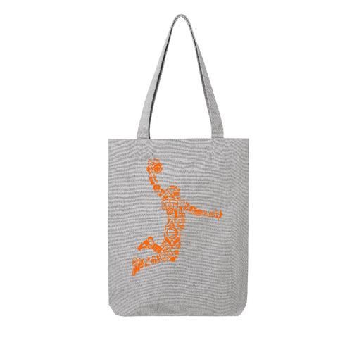 Tote bag Tissus Gris LMK BASKETBALL PLAYER Cdiscount Bagagerie