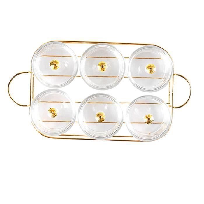 Lot De 3 Assiettes à Fruits De Style Nordique Moderne En Forme De Fleur En Verre Cristal Blanc Nacré Simple Assiette De Rangement Pour Collation De Grande Capacité (orange-A