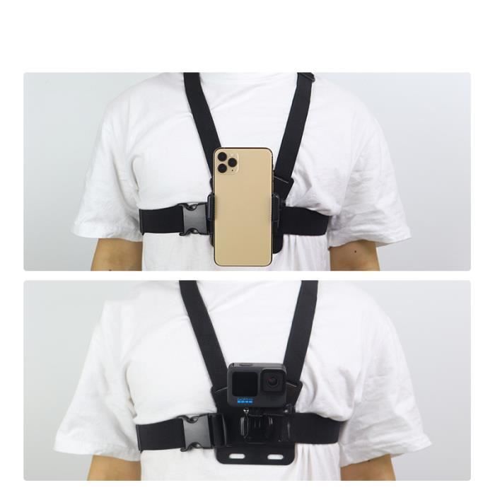 Sonew Support de poitrine pour appareil photo TELESIN Action Camera Sangle de montage sur la