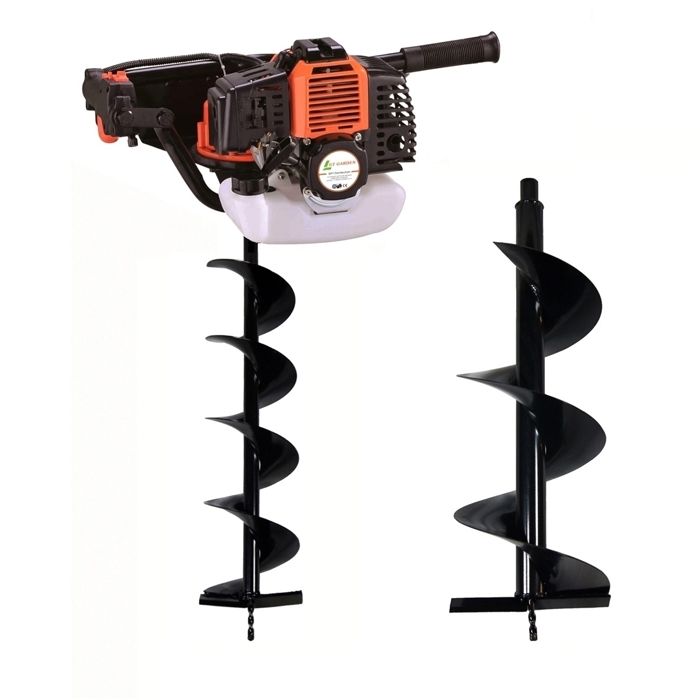 Tarière thermique GT GARDEN, 52 cm3 + mèches 150 et 250 mm