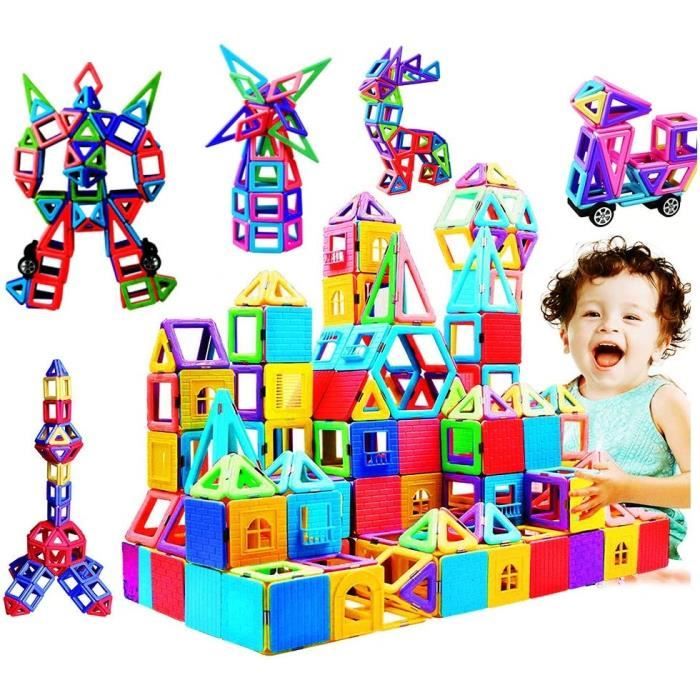 HappyGoo Blocs Construction Magnetiques, 146 Pieces Mini Jeux de ...