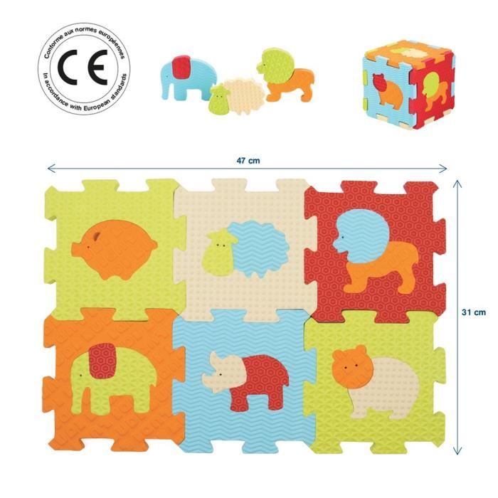 Ludi Dalles En Mousse Animaux Petit Modele Cdiscount Puericulture Eveil Bebe