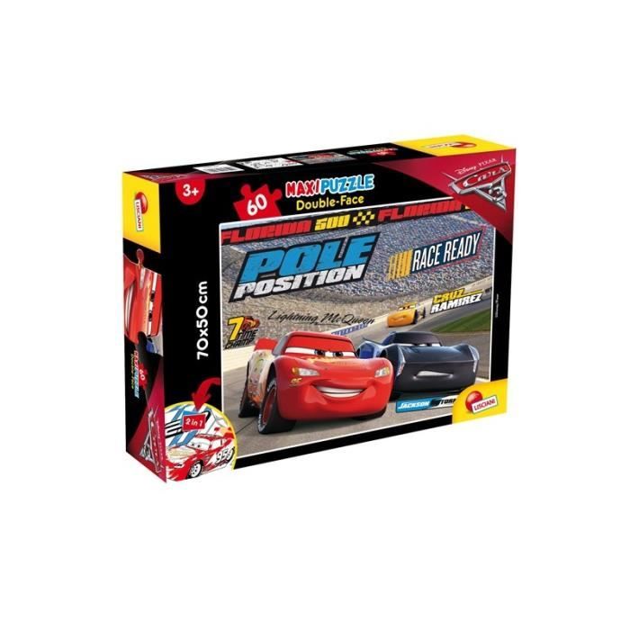 Puzzle Cars 3 - LISCIANI GIOCHI - Double face - 60 pièces - Dessins ...