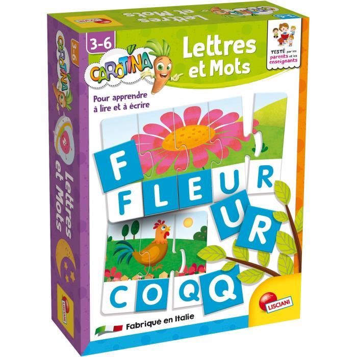 Lettres et Mots - Carotina - Apprendre à lire et à écrire simplement - LISCIANI