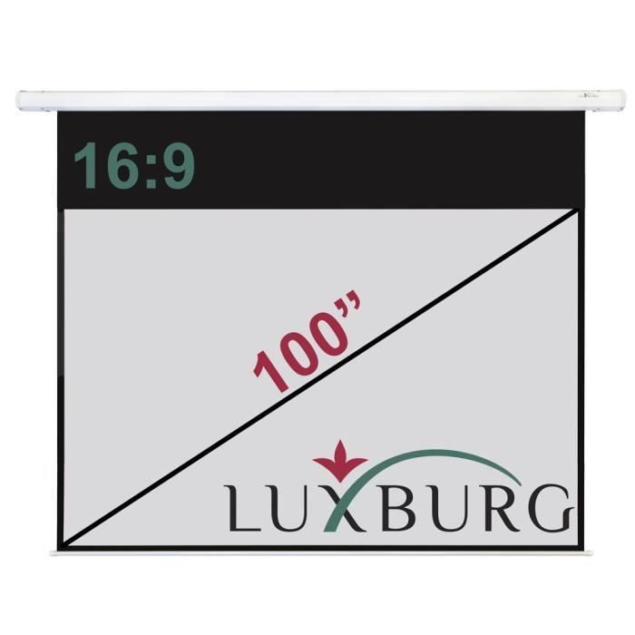 PVC cadre en aluminium 87 x 50 Luxburg Haute de Gamme 100 221x125cm 16:9 Full HD 3D écran de projection fixe 