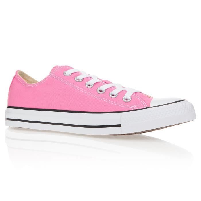 CONVERSE Baskets Basses All Star Chaussures Femme Rose Cdiscount