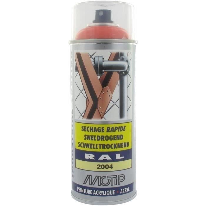 Peint acryliq séch rapide Orange pur BRIL RAL2004