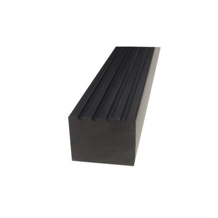 lambourde en composite plein haute densite l 366 cm l 5 cm e 4 cm noir cdiscount jardin