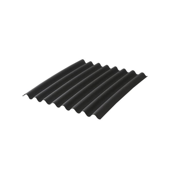 Plaque bitumée ondulée - L: 2 m - l: 86 cm - Noir