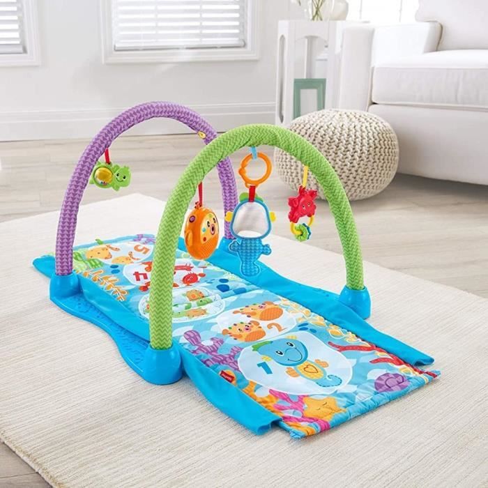 Fisher Price 2 in 1 tapis 343007 avec jeux et musique et tunnel