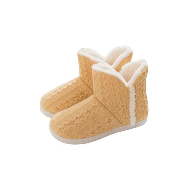 Chaussons Homme/femme Large - Semelle Mémoire De Forme - Confort Pieds Sensibles - Taille 42-43