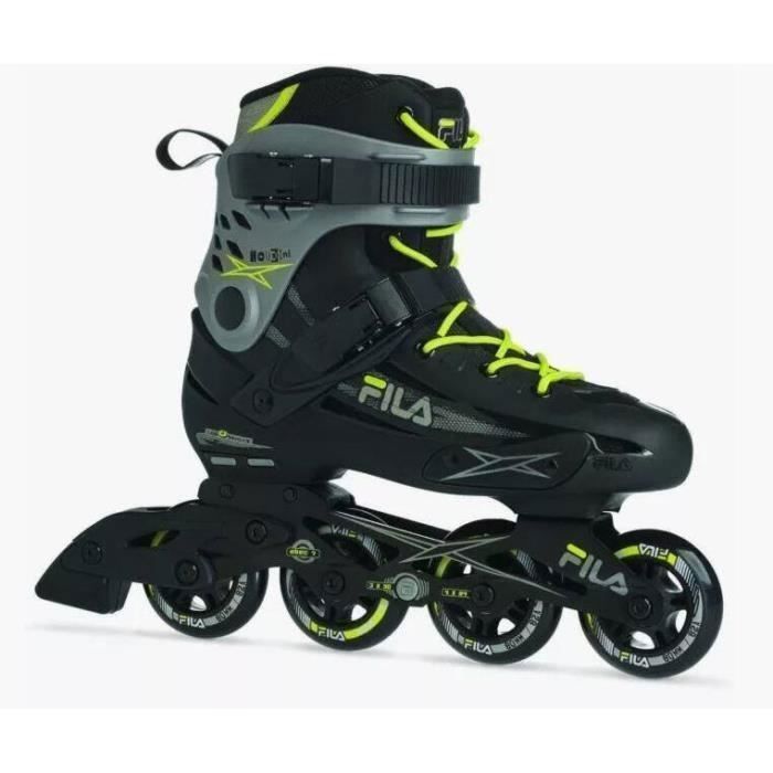 Rollers Fila Houdini - Mixte - Noir/gris/lime - Adulte - Roller - A partir de 8 ans