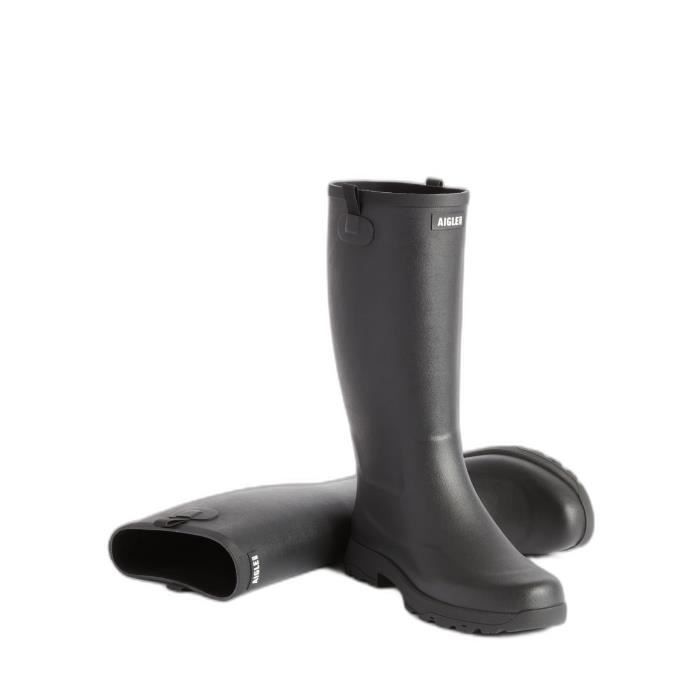 Bottes de loisirs femme AIGLE Alya High Caoutchouc Noir