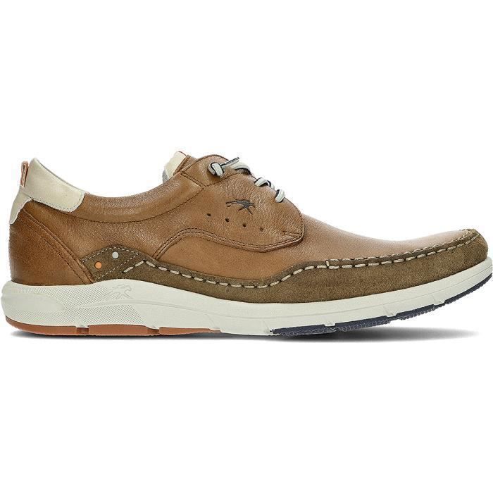 FLUCHOS Chaussures de sport - FLUCHOS - Kai - Cuir marron - Lacets élastiques - Semelle légère