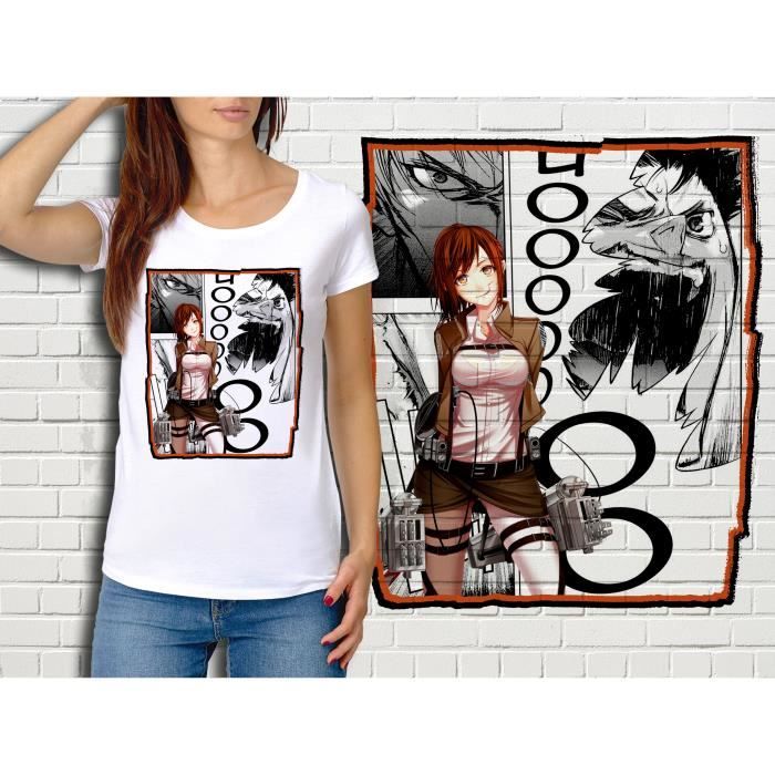 T shirt attaque hot sale des titans femme