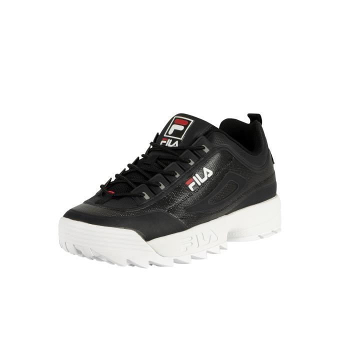 Baskets Disruptor II sans couture FILA Homme Noir Daim