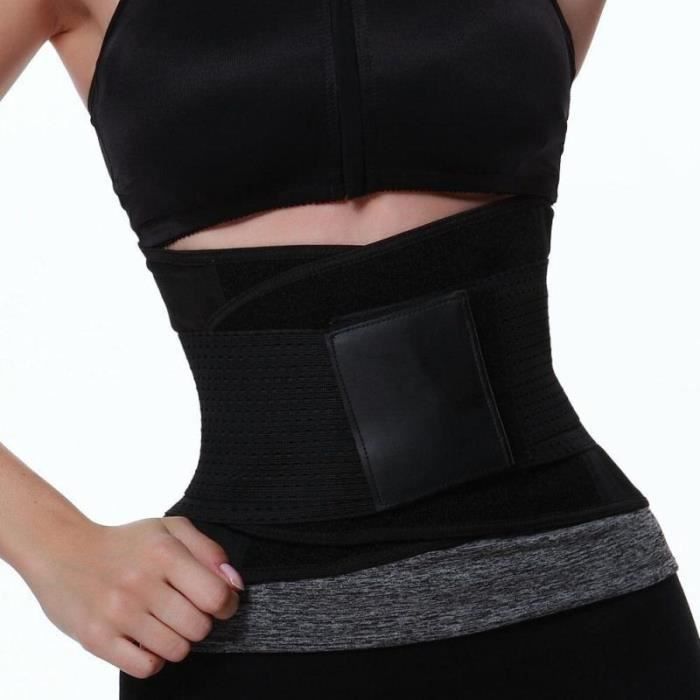 MISS MOLY Ceinture Abdominale Serre Taille Ceinture Sudation Minceur Gaine Ventre Plat Néoprène Fitness Ajustable Waist Trainer Sport