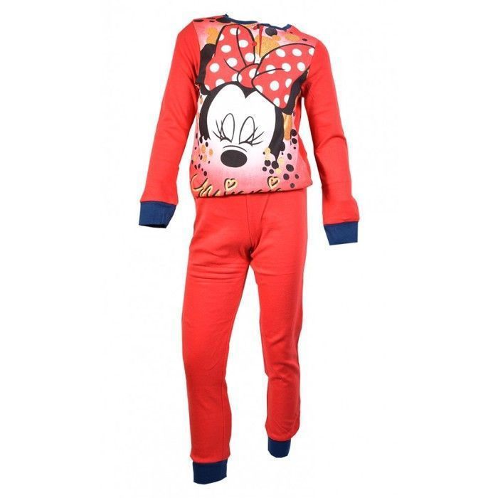 Pyjama Fille MINNIE HS7168 Rouge Minnie hs7168 rouge Cdiscount Pret a Porter