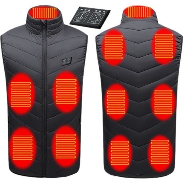 Mincoo Veste Chauffante USB Pour Homme Et Femme Avec Batterie 10000mAh
