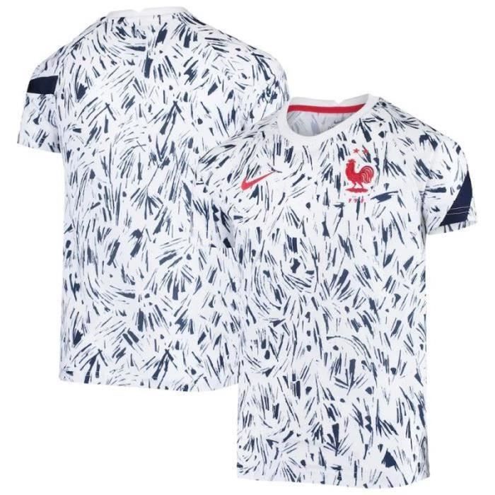 Flocage Officiel Footpress - France 2 étoiles KANTÉ 2018 - Domicile Blanc