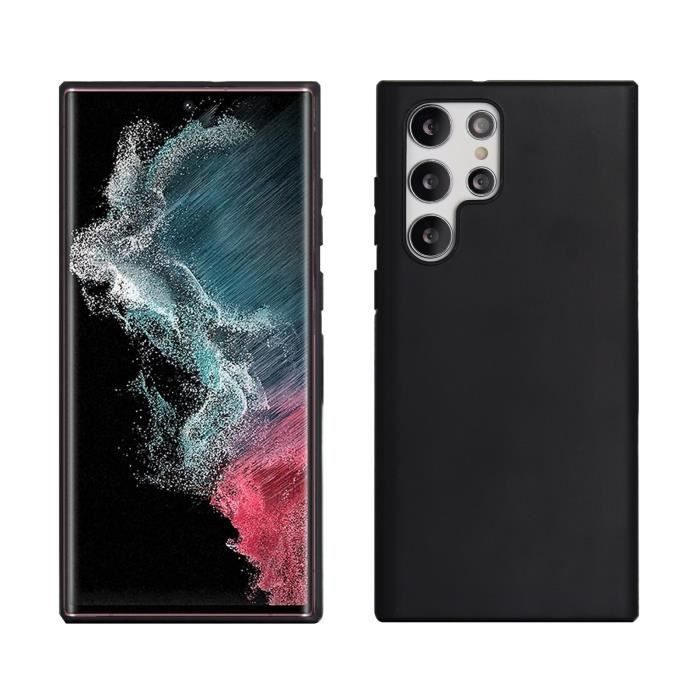 MUVIT FOR CHANGE COQUE RECYCLETEK SOUPLE NOIR SAMSUNG GALAXY S22 ULTRA