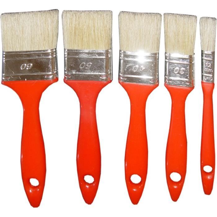 NESPOLI Lot de 5 brosses plates - Achat / Vente pinceau ...