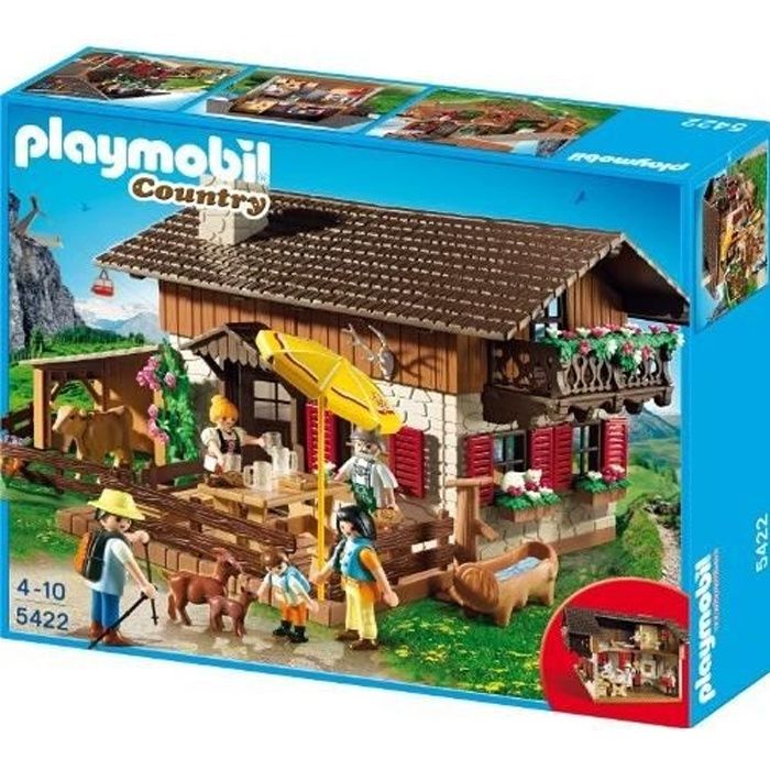 PLAYMOBIL - Chalet - 5 personnages - Espaces de jeux - Playmobil City Life