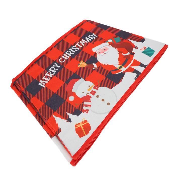 Artoid Mode Jupe De Sapin Noël Carreaux Rouges Pins & Flocons – 122 Cm – Décoration Festive Double Couche