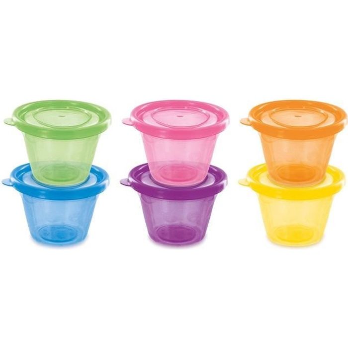 Dbb Remond Set De 6 Petits Pots Avec Couvercles Cdiscount Puericulture Eveil Bebe
