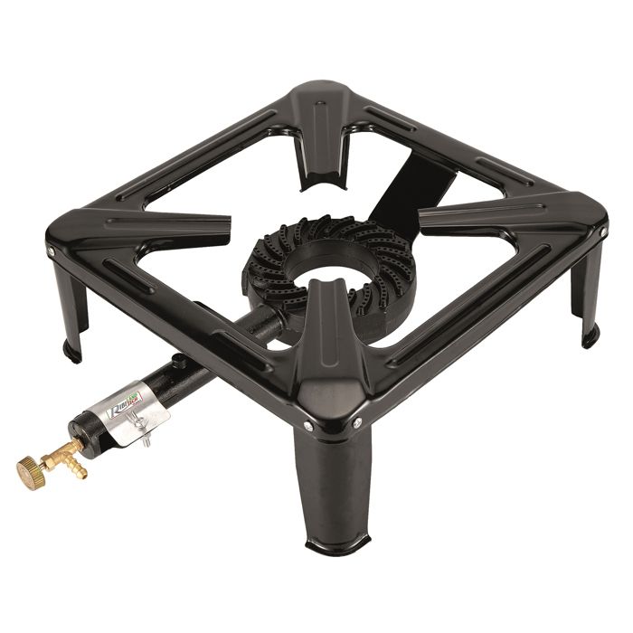 Réchaud De Camping Tabouret 8kW – Gaz – Avec Tuyau 1,5m Et Détendeur 50 Mbar
