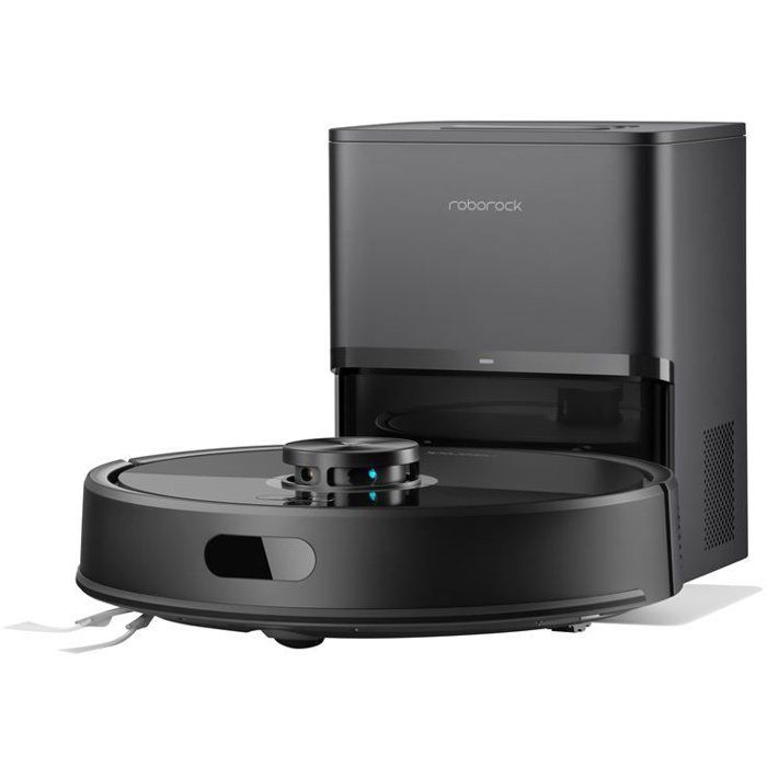Robot aspirateur laveur - ROBOROCK Q7 Pro Max+ Black - Autonomie longue durée - Aspiration 13 000 Pa - Station de vidage automatiq