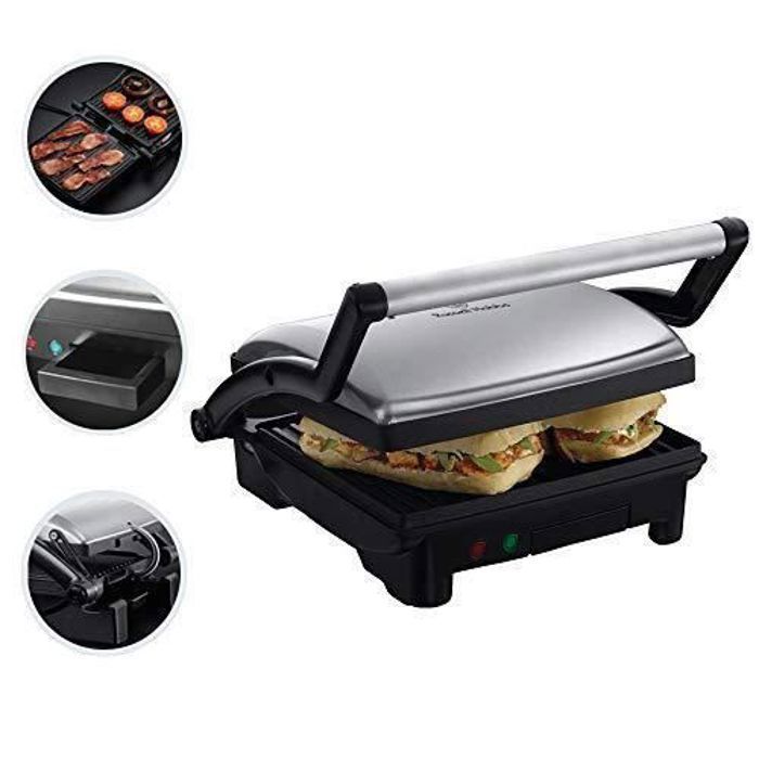 Grill 3en1 Russell Hobbs 17888 56 Cuisson Panini Barbecue de Table Grande Capacité