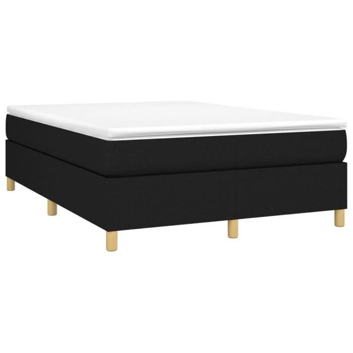Sommier à ressorts - SALUTUYA - TJ4157 - Noir - 140x190 cm - Tissu 100% polyester