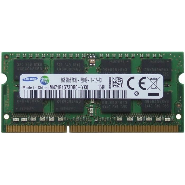 SAMSUNG 8GB DDR3 PC3L 12800S M471B1G73QH0 YK0