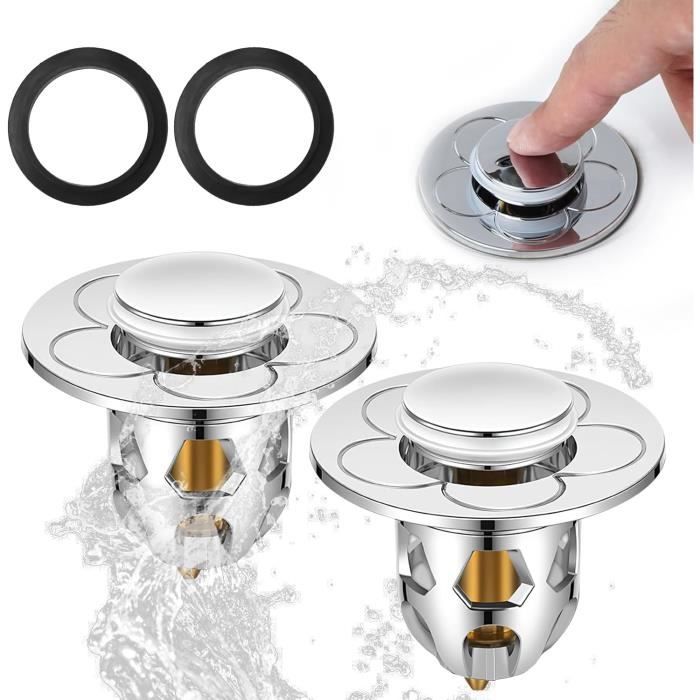 4 Bouchons De Vidange Universels En Silicone | Étanches Et Durables | Pour Évier Cuisine/Salle De Bain