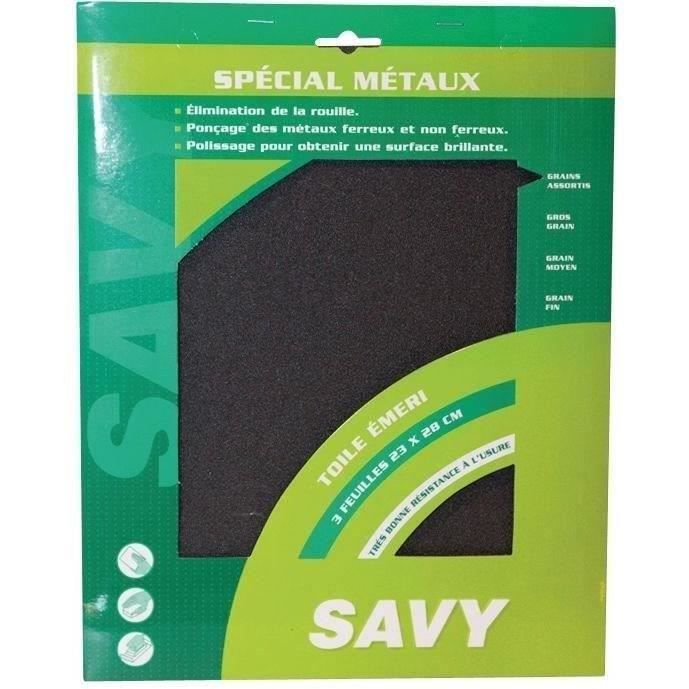 SAVY - Toile émeri assortis par 3 Savy A