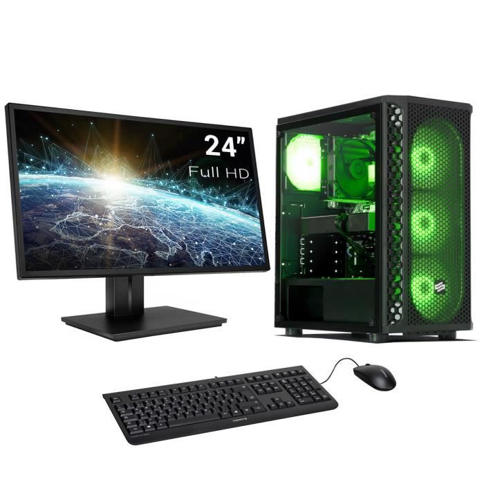 Pack PC Gamer, AMD Ryzen 7, RTX 2080, 480 Go SSD,