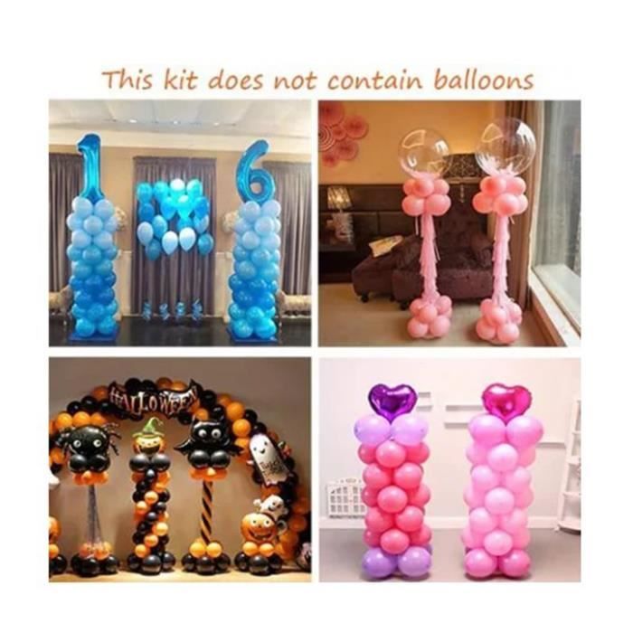 Lot de 28 poids de ballons colorés à l'hélium, en plastique, réutilisables, en forme de ballon pour ballons à l'hélium, fêtes, décorations de célébrations – 7 couleurs