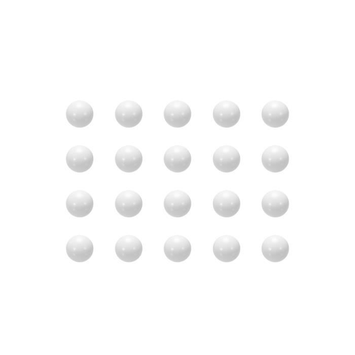 200 Billes En Plastique PP 12,7 Mm (1/2 Pouce) - Billes De Roulement Précises, Blanches, Polyvalentes